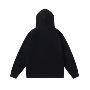 Black Irongate Chenille Hoodie
