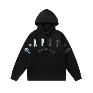 Trapstar Irongate Arch Chenille Hoodie Black