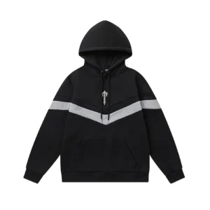 Trapstar V Stripe Hoodie Black